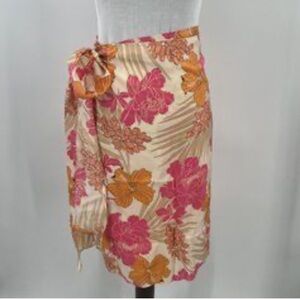 Express silk wrap skirt